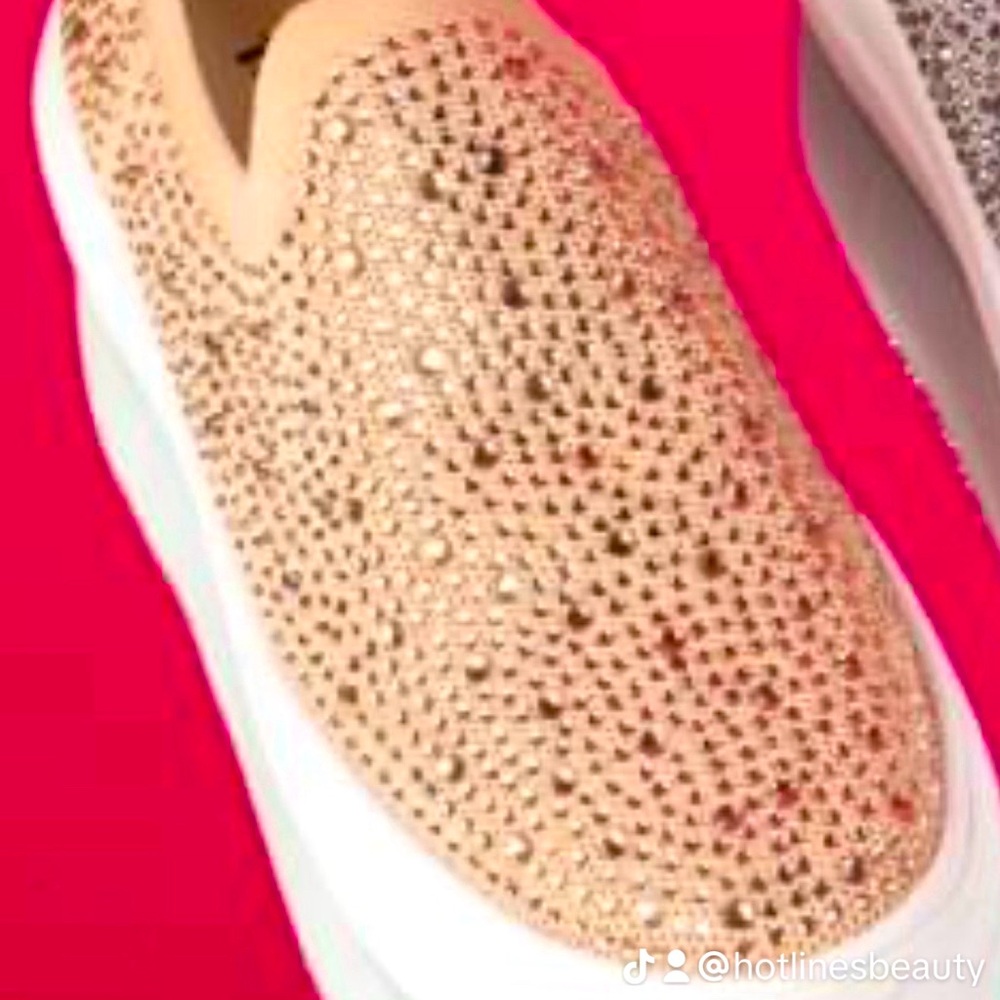 Slip on crystal sneakers